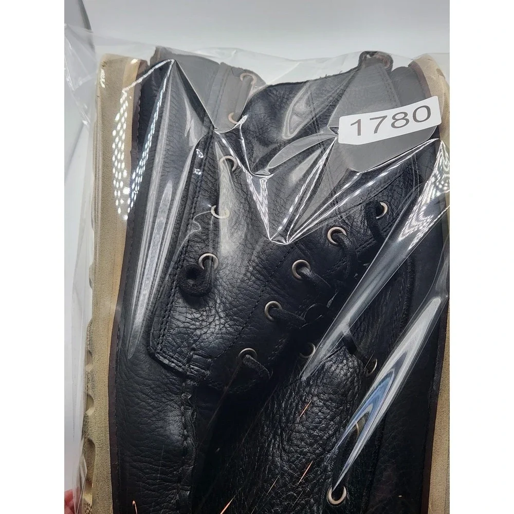 John Varvatos Star USA Hightop Boots Mens Size 11 Black‎ Leather Ankle Vibram